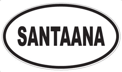 SANTAANA - Oval Sticker