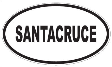 SANTACRUCE - Oval Sticker