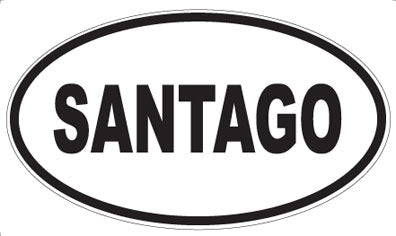 SANTAGO - Oval Magnet