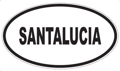 SANTALUCIA - Oval Sticker
