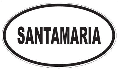 SANTAMARIA - Oval Sticker