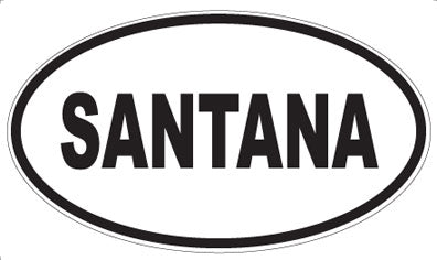 SANTANA - Oval Magnet