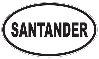 SANTANDER - Oval Sticker