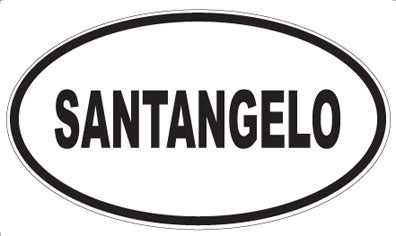 SANTANGELO - Oval Sticker