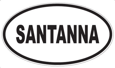 SANTANNA - Oval Sticker