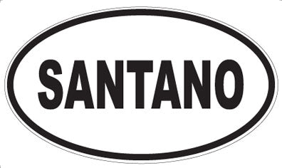 SANTANO - Oval Sticker