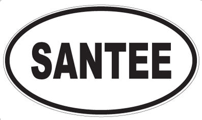 SANTEE - Oval Sticker