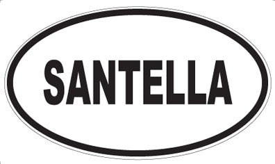 SANTELLA - Oval Sticker