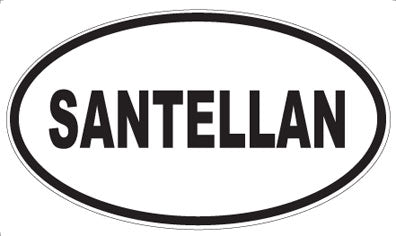 SANTELLAN - Oval Sticker
