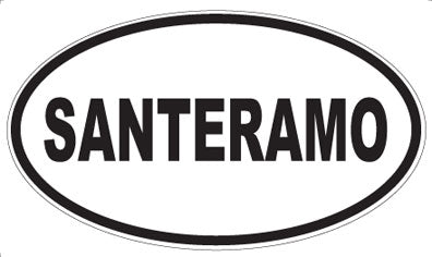 SANTERAMO - Oval Sticker