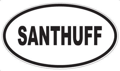 SANTHUFF - Oval Magnet