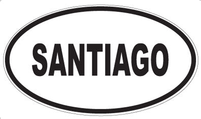 SANTIAGO - Oval Magnet