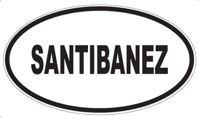 SANTIBANEZ - Oval Magnet