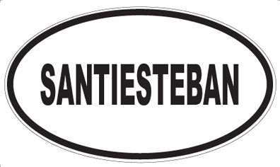 SANTIESTEBAN - Oval Sticker