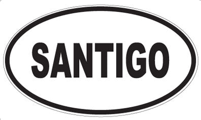SANTIGO - Oval Sticker