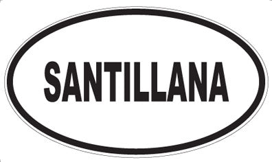 SANTILLANA - Oval Sticker