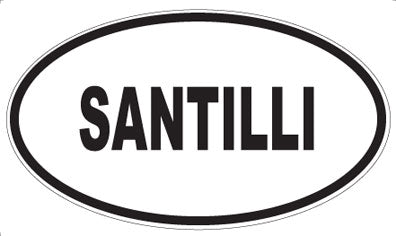 SANTILLI - Oval Sticker