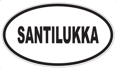SANTILUKKA - Oval Magnet