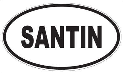 SANTIN - Oval Sticker