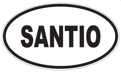 SANTIO - Oval Sticker