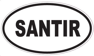 SANTIR - Oval Sticker
