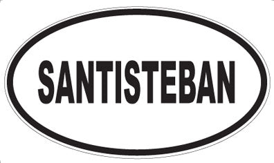 SANTISTEBAN - Oval Sticker