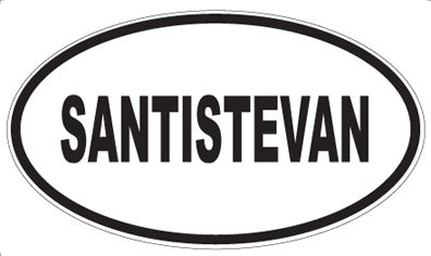 SANTISTEVAN - Oval Magnet