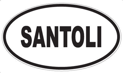 SANTOLI - Oval Sticker
