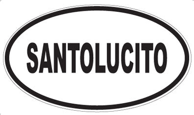 SANTOLUCITO - Oval Sticker
