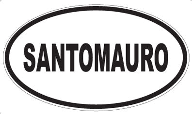 SANTOMAURO - Oval Sticker