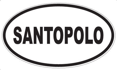 SANTOPOLO - Oval Sticker