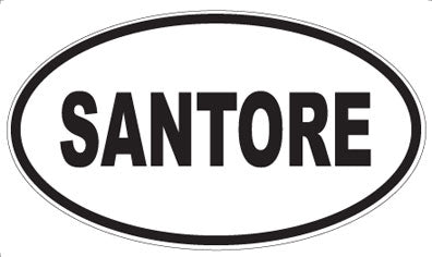 SANTORE - Oval Sticker