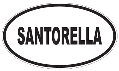 SANTORELLA - Oval Sticker