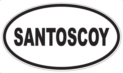 SANTOSCOY - Oval Magnet