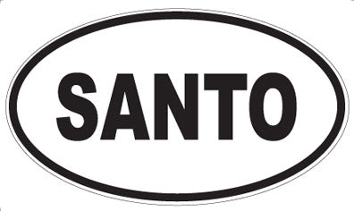 SANTO - Oval Magnet