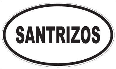 SANTRIZOS - Oval Sticker