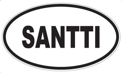 SANTTI - Oval Sticker