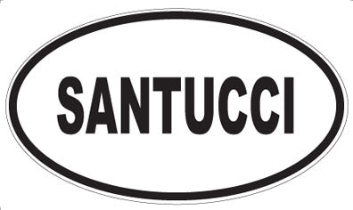 SANTUCCI - Oval Sticker