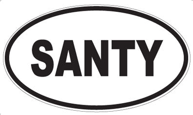 SANTY - Oval Magnet