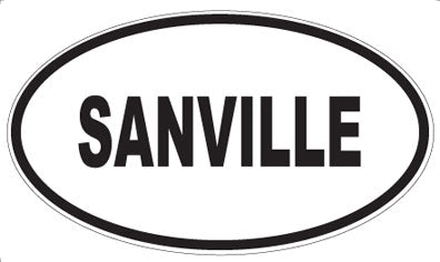 SANVILLE - Oval Magnet