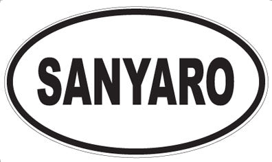 SANYARO - Oval Sticker