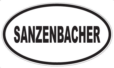 SANZENBACHER - Oval Sticker
