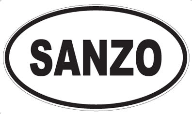 SANZO - Oval Sticker