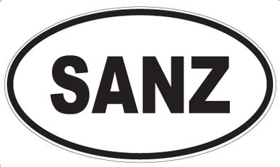 SANZ - Oval Magnet
