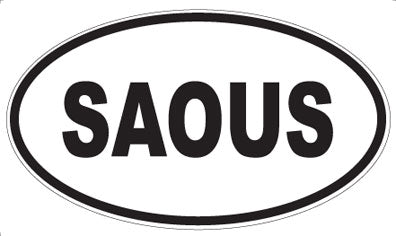 SAOUS - Oval Sticker