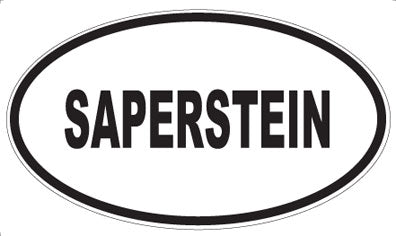 SAPERSTEIN - Oval Magnet