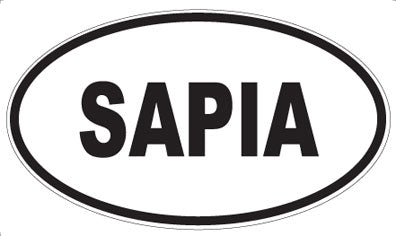 SAPIA - Oval Sticker