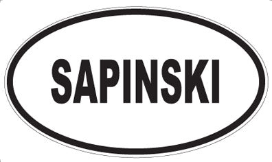 SAPINSKI - Oval Magnet