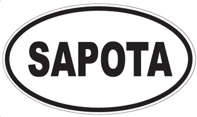 SAPOTA - Oval Sticker