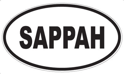 SAPPAH - Oval Magnet